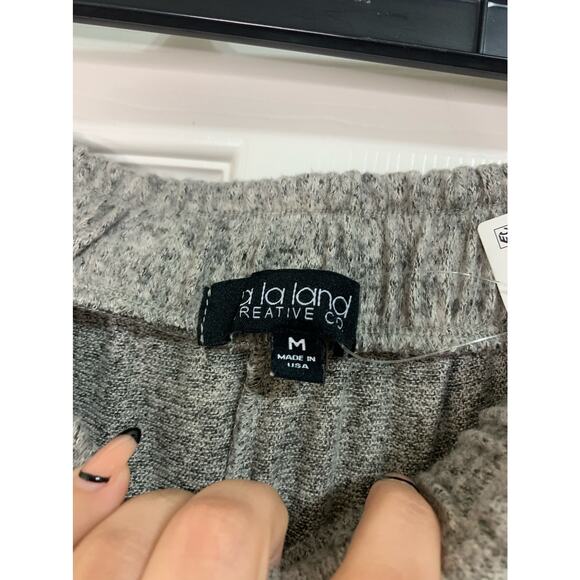 La La Land‎ Creative Co brown henna Fleece Jogger Pants Size Medium NWT - Picture 4 of 6